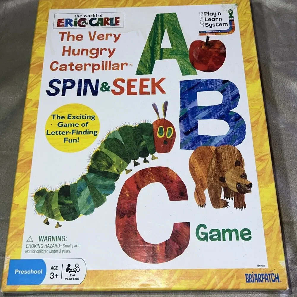 The Very Hungry Caterpillar Spin & Seek ABC Game Kids Preschool